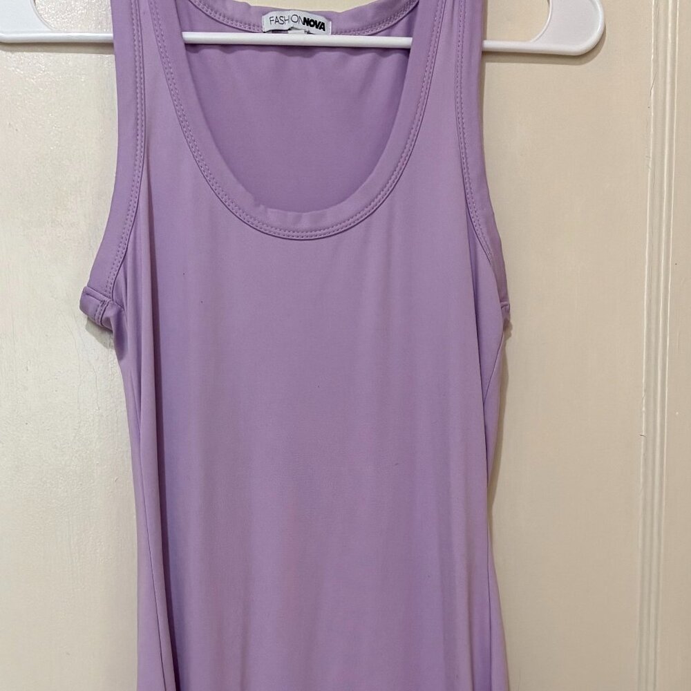 Fashion Nova Better Without You Lavender Midi Dress - Picture 3 of 5